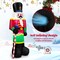 8 Feet Inflatable Nutcracker Soldier with 2 Built-in LED Lights